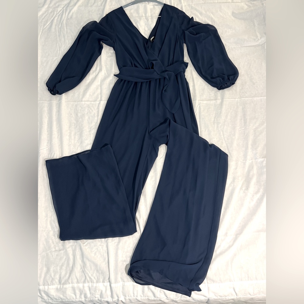 Express Navy Blue Jumpsuit- Size small
